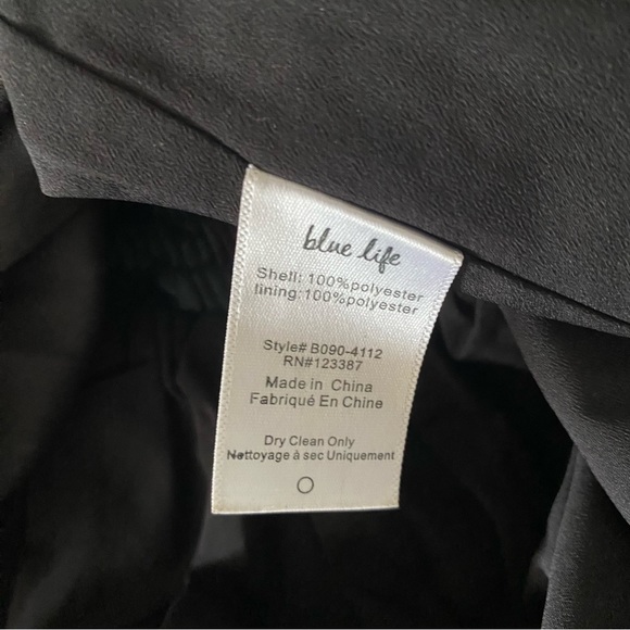 Blue Life floral tiered chiffon elastic waist mini skirt size small black pink - Picture 6 of 6